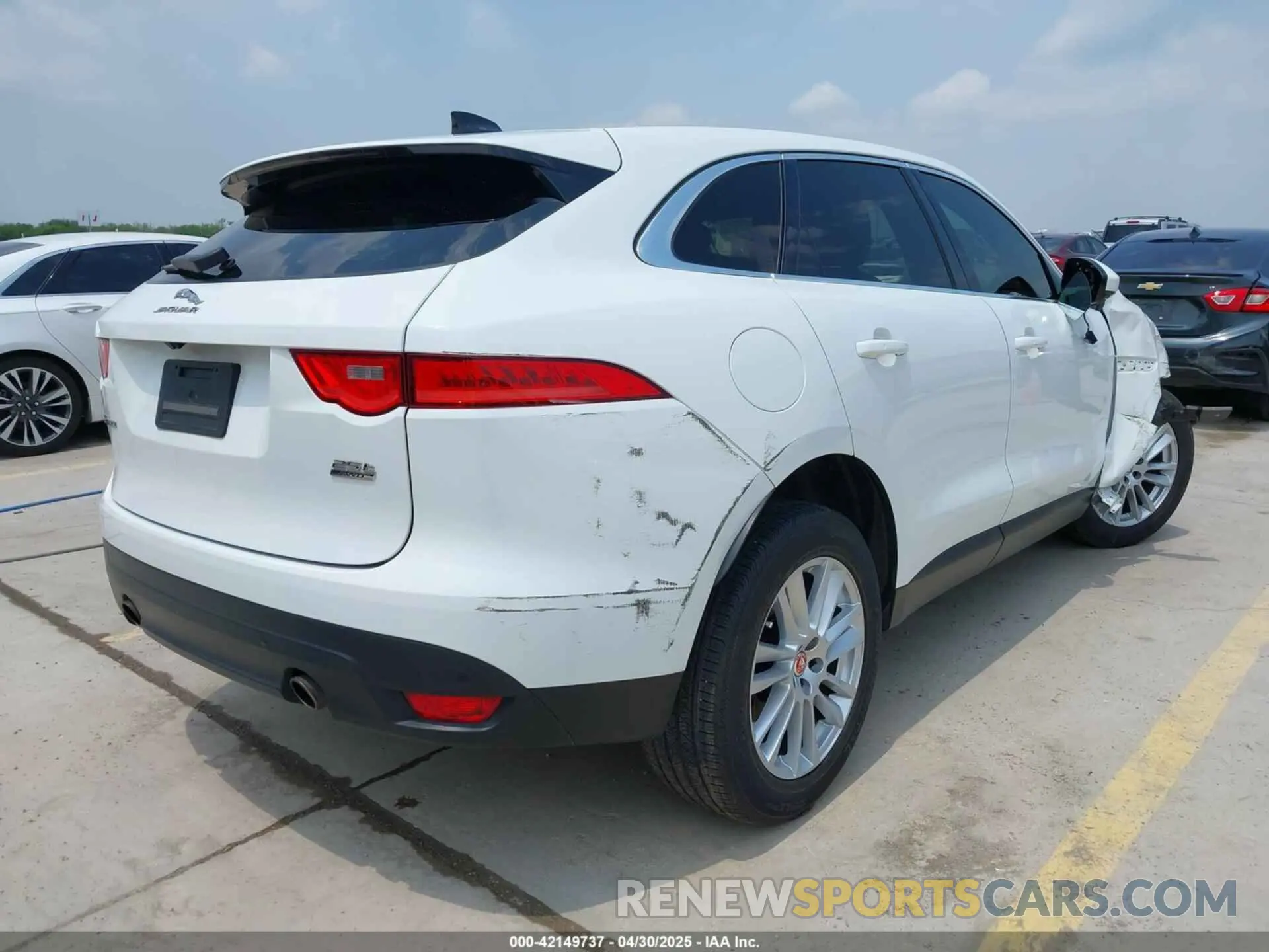 4 Фотография поврежденного автомобиля SADCK2FXXLA622776 JAGUAR F-PACE 2020