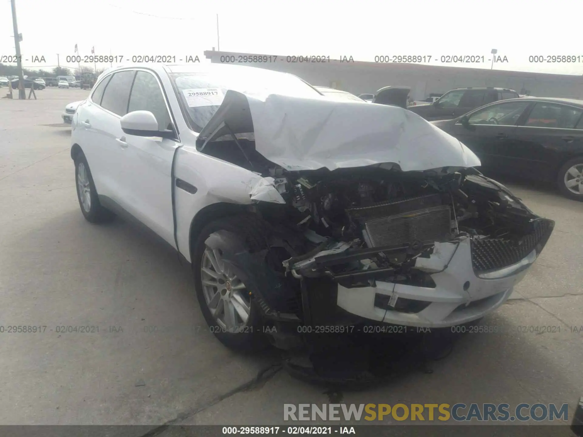 1 Photograph of a damaged car SADCK2GX3LA641653 JAGUAR F-PACE 2020