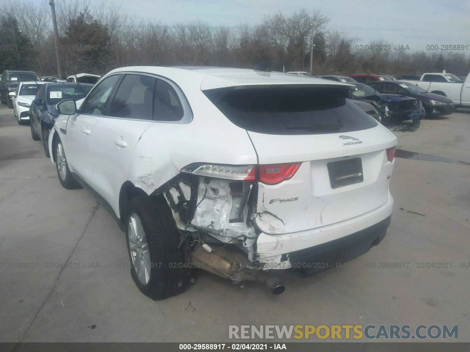 3 Photograph of a damaged car SADCK2GX3LA641653 JAGUAR F-PACE 2020