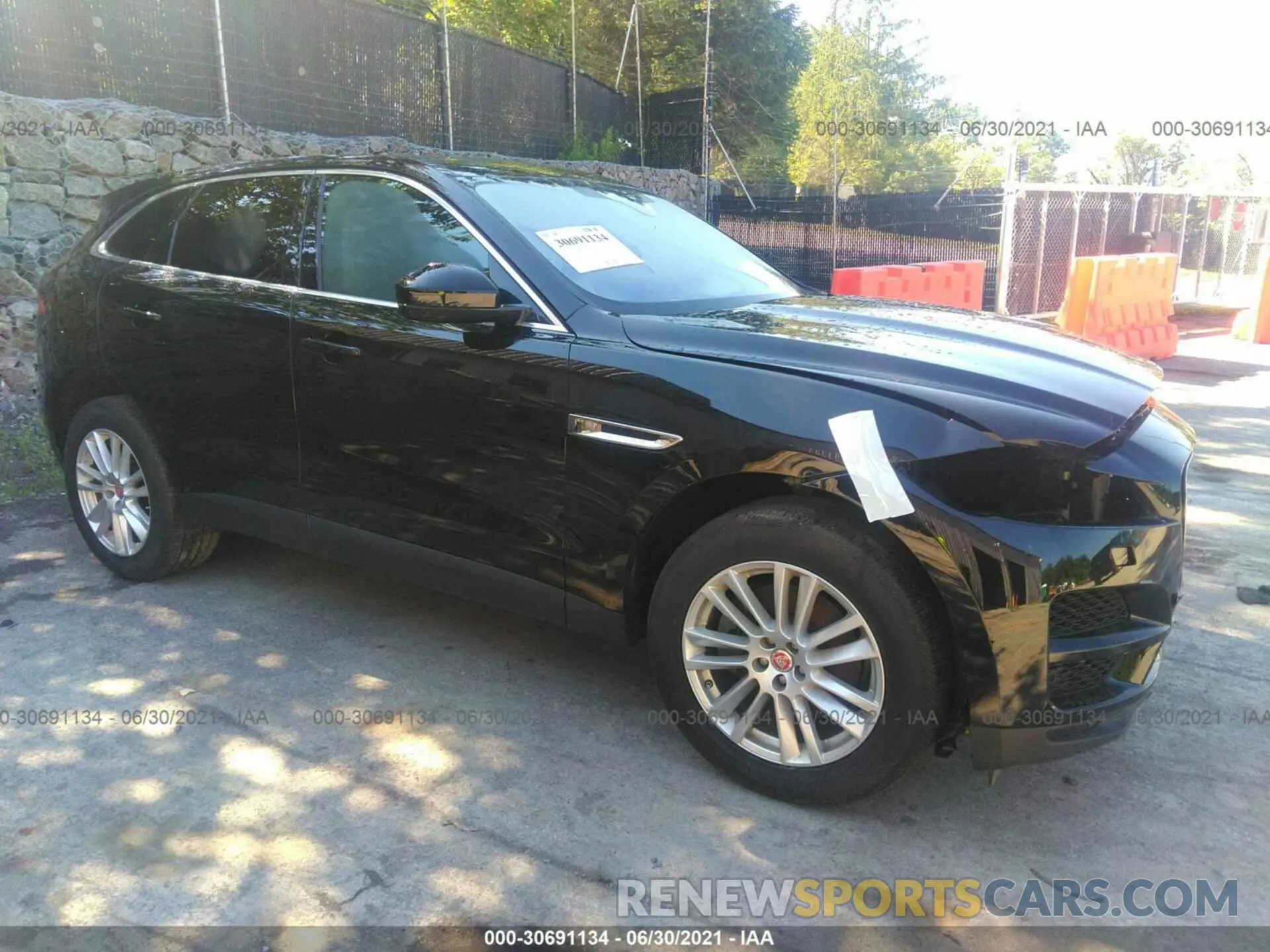 1 Photograph of a damaged car SADCK2GX9LA637347 JAGUAR F-PACE 2020