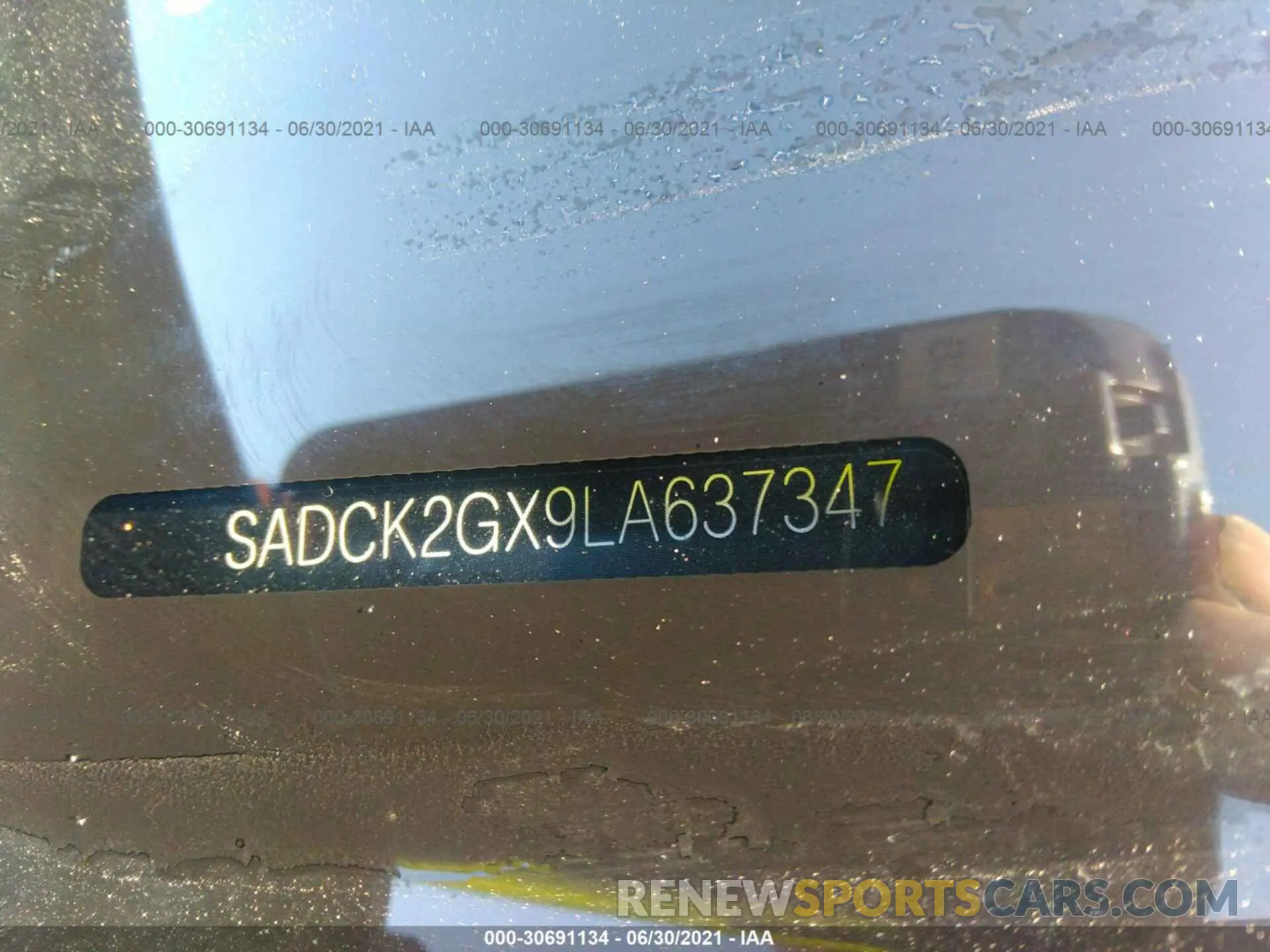 9 Photograph of a damaged car SADCK2GX9LA637347 JAGUAR F-PACE 2020