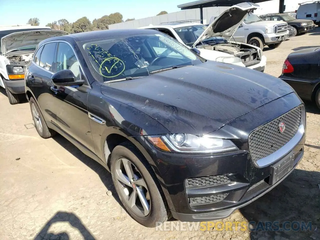 1 Photograph of a damaged car SADCS2FX2LA644836 JAGUAR F-PACE 2020
