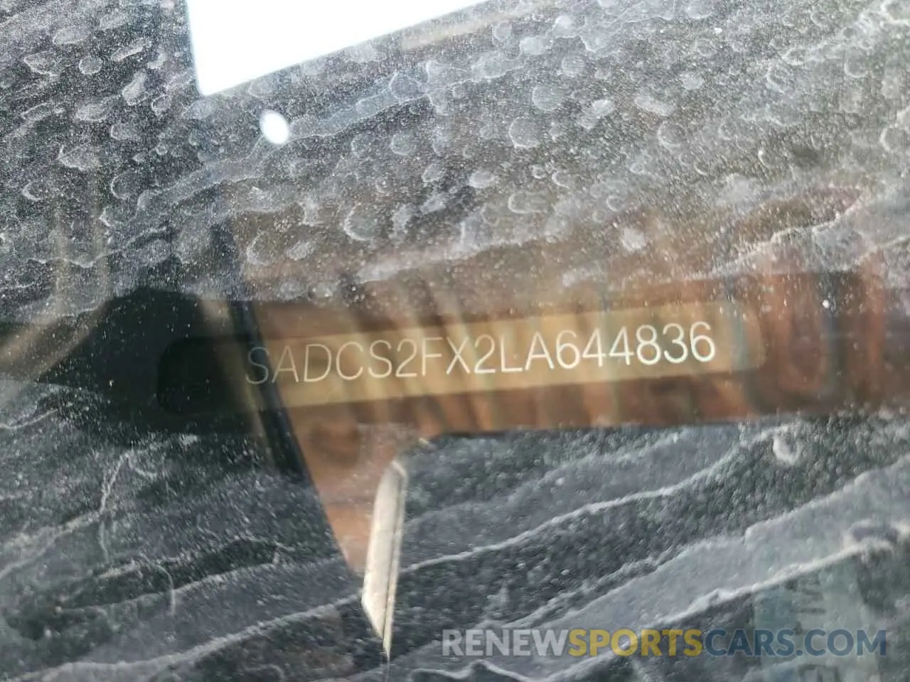 10 Photograph of a damaged car SADCS2FX2LA644836 JAGUAR F-PACE 2020