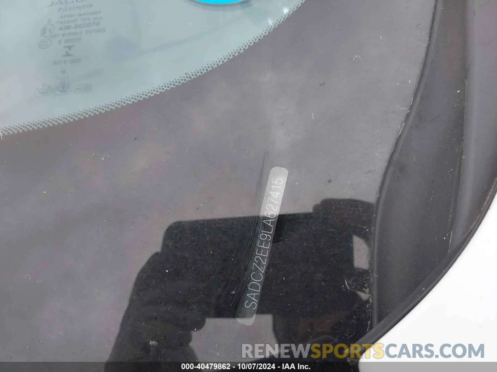 9 Photograph of a damaged car SADCZ2EE9LA627415 JAGUAR F-PACE 2020