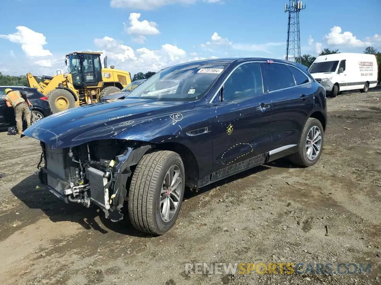 1 Photograph of a damaged car SADCJ2EU6MA667922 JAGUAR F-PACE 2021