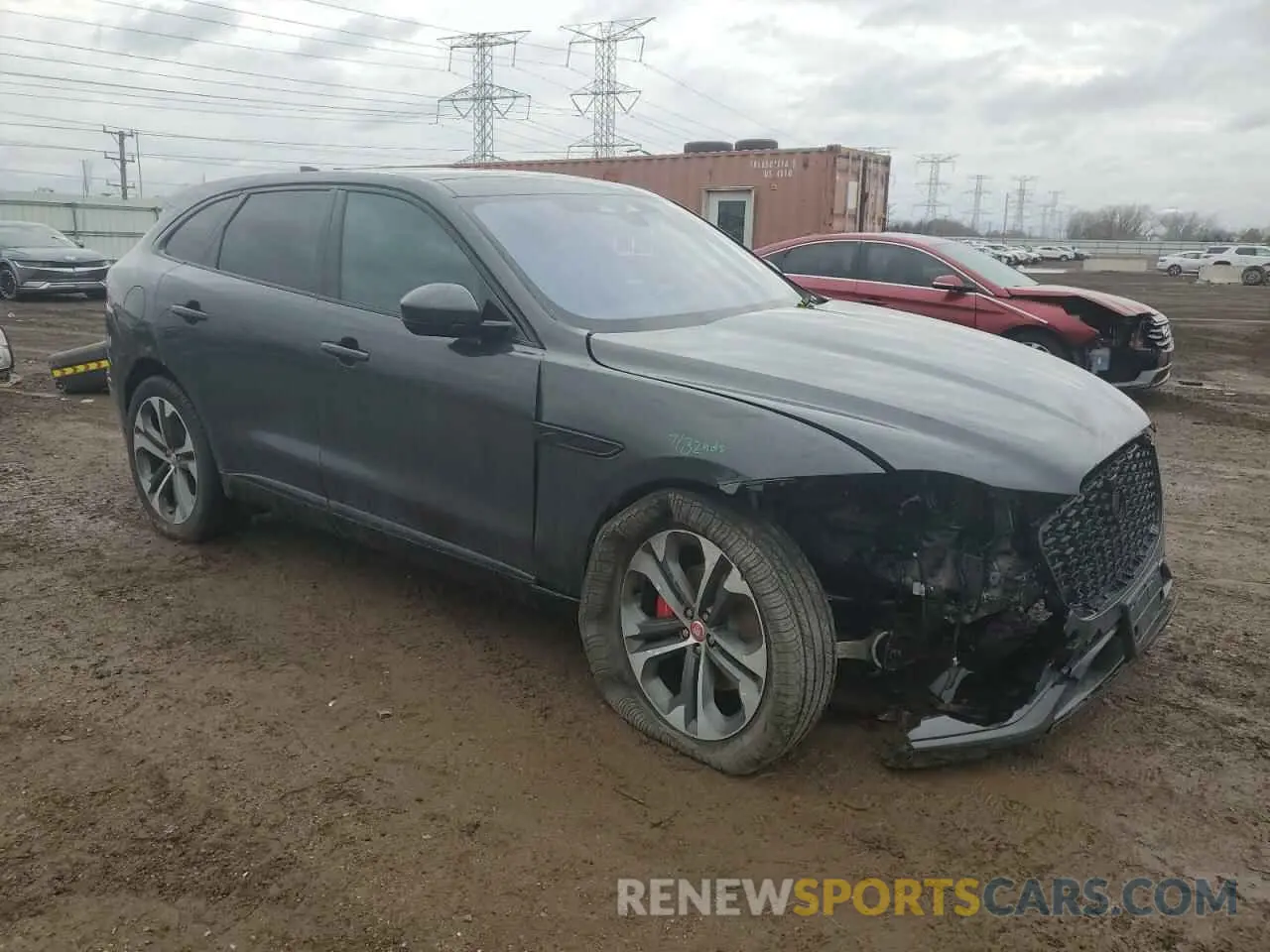 4 Фотография поврежденного автомобиля SADCJ2EX0MA681308 JAGUAR F-PACE 2021