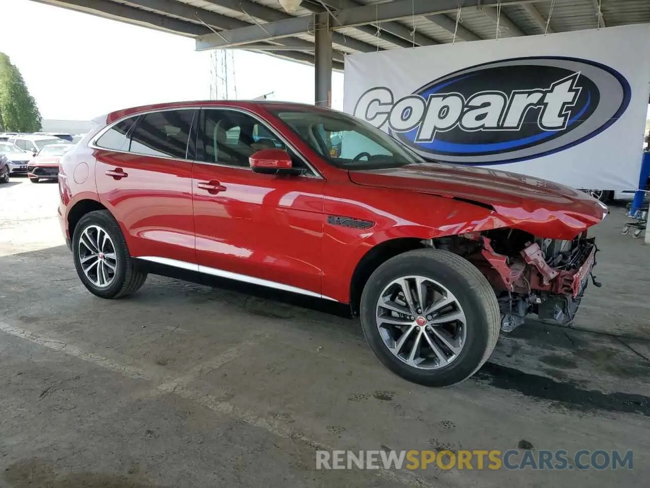 4 Фотография поврежденного автомобиля SADCJ2EXXNA689658 JAGUAR F-PACE 2022
