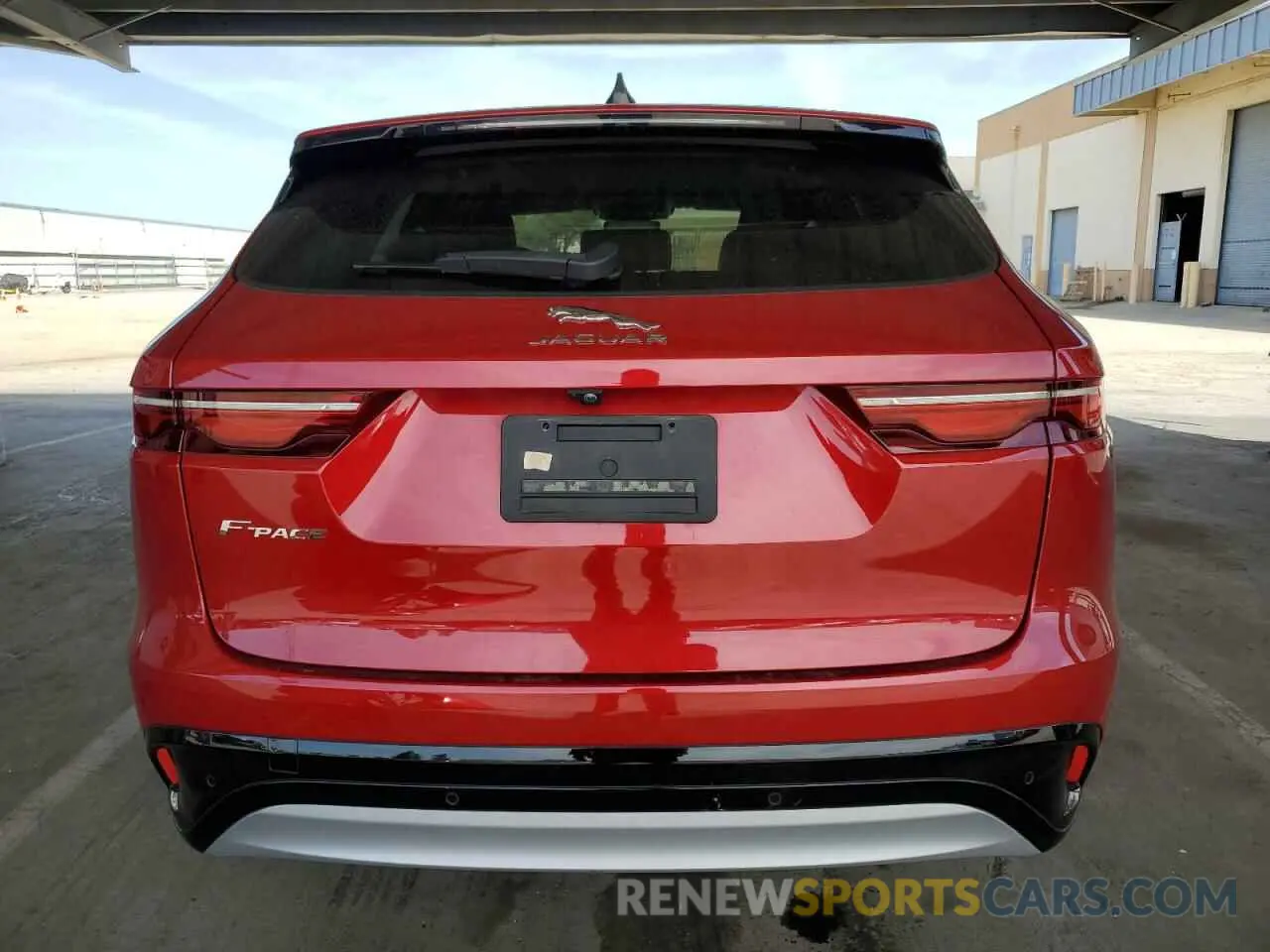 6 Фотография поврежденного автомобиля SADCJ2EXXNA689658 JAGUAR F-PACE 2022