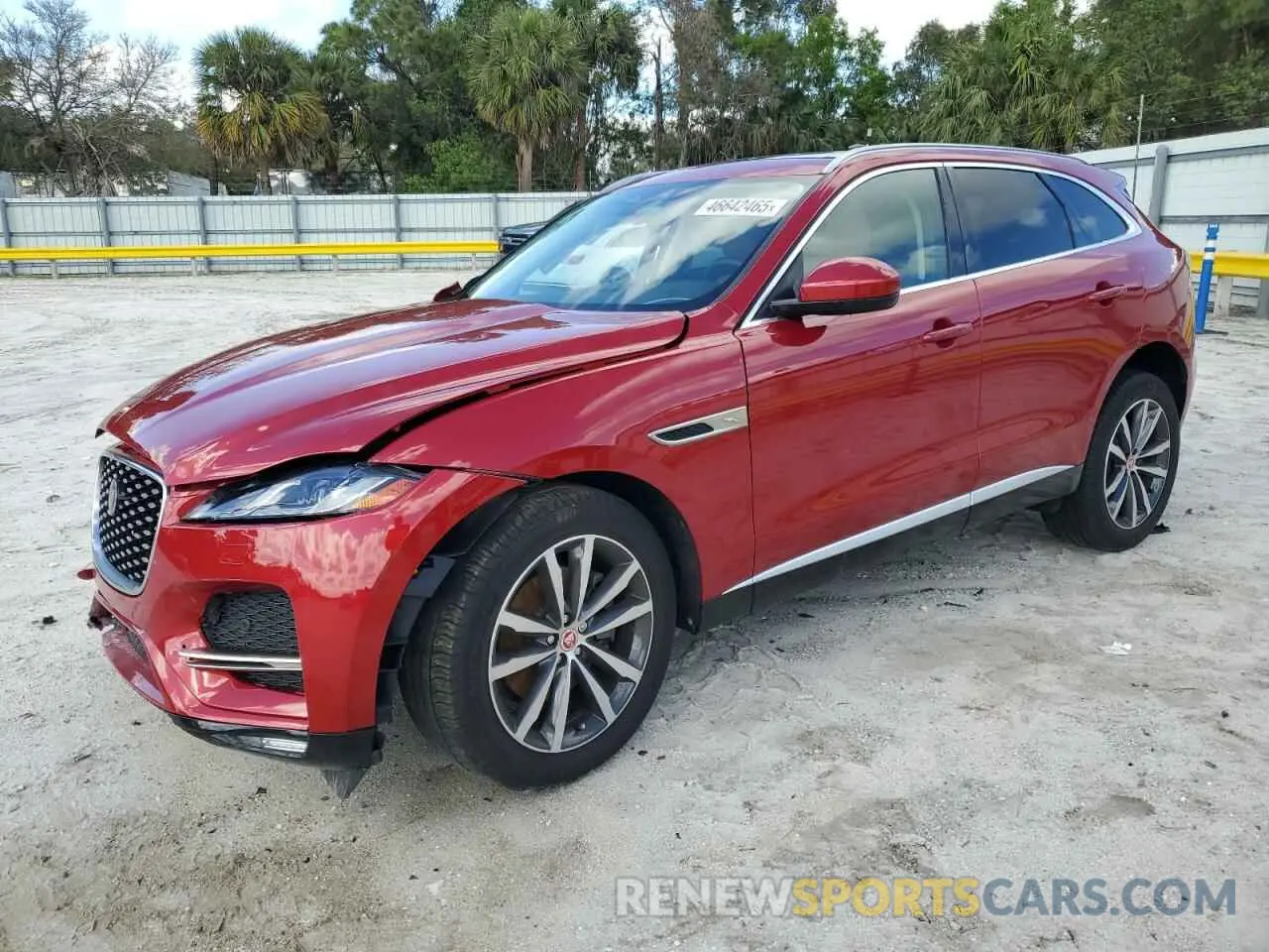 1 Фотография поврежденного автомобиля SADCJ2EXXNA698439 JAGUAR F-PACE 2022