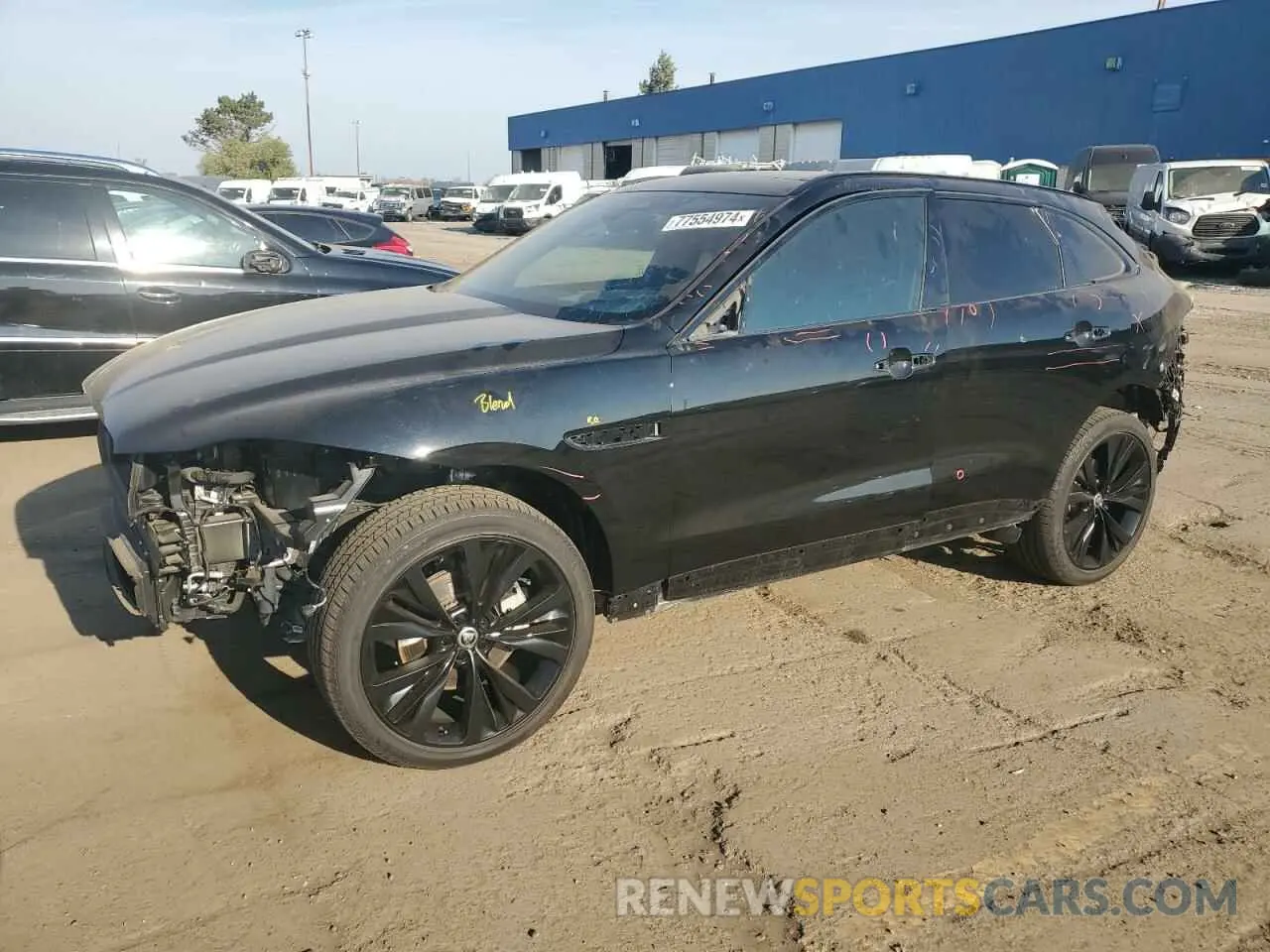 1 Photograph of a damaged car SADCT2EX0RA723879 JAGUAR F-PACE 2024