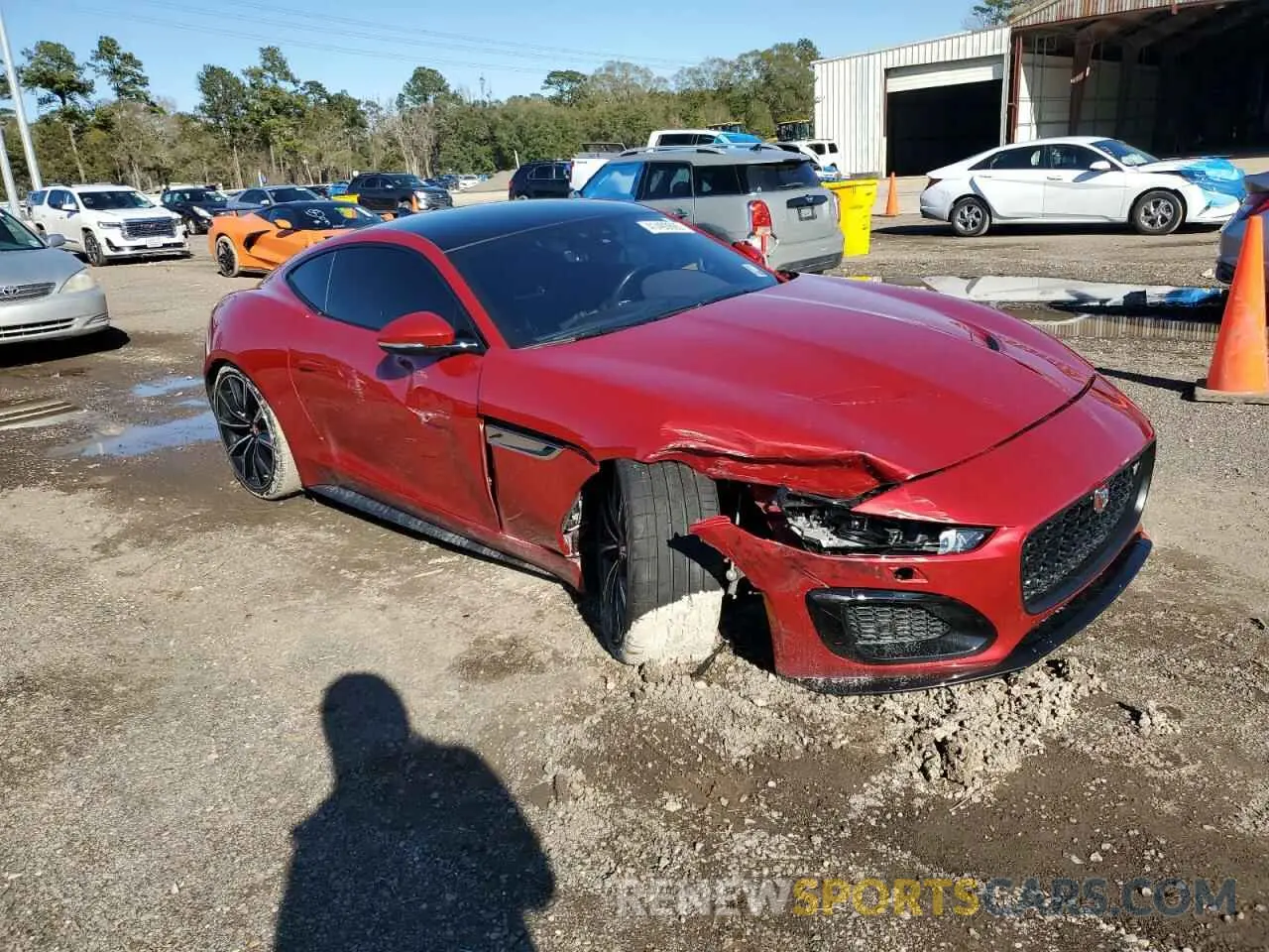 4 Фотография поврежденного автомобиля SAJD51FE1MCK73529 JAGUAR F-TYPE 2021