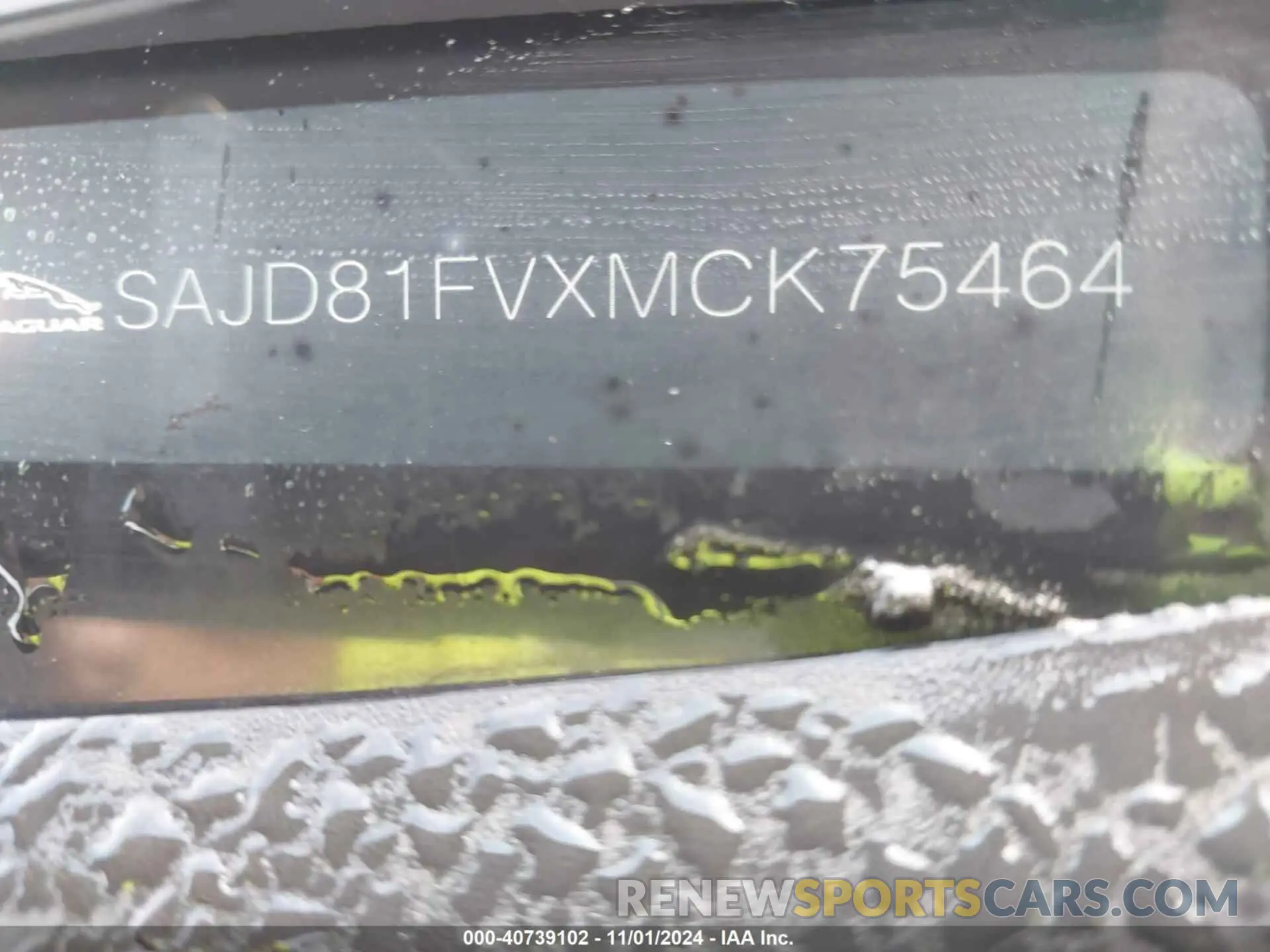 9 Photograph of a damaged car SAJD81FVXMCK75464 JAGUAR F-TYPE 2021