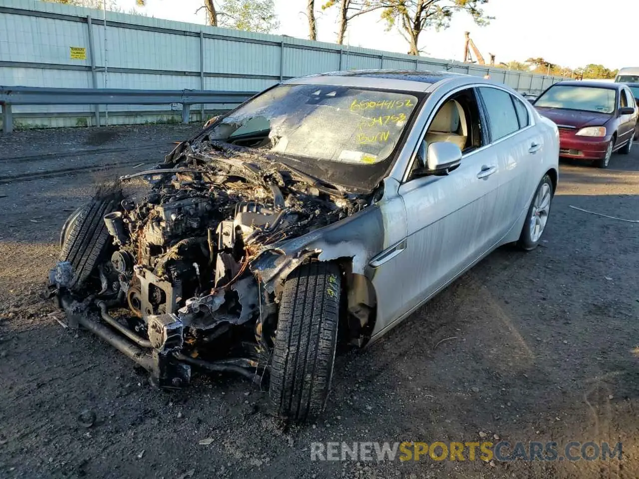 2 Photograph of a damaged car SAJAJ4FX7LCP64753 JAGUAR XE 2020