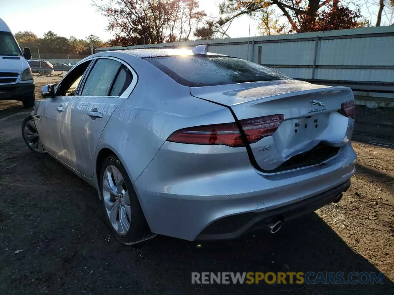 3 Photograph of a damaged car SAJAJ4FX7LCP64753 JAGUAR XE 2020
