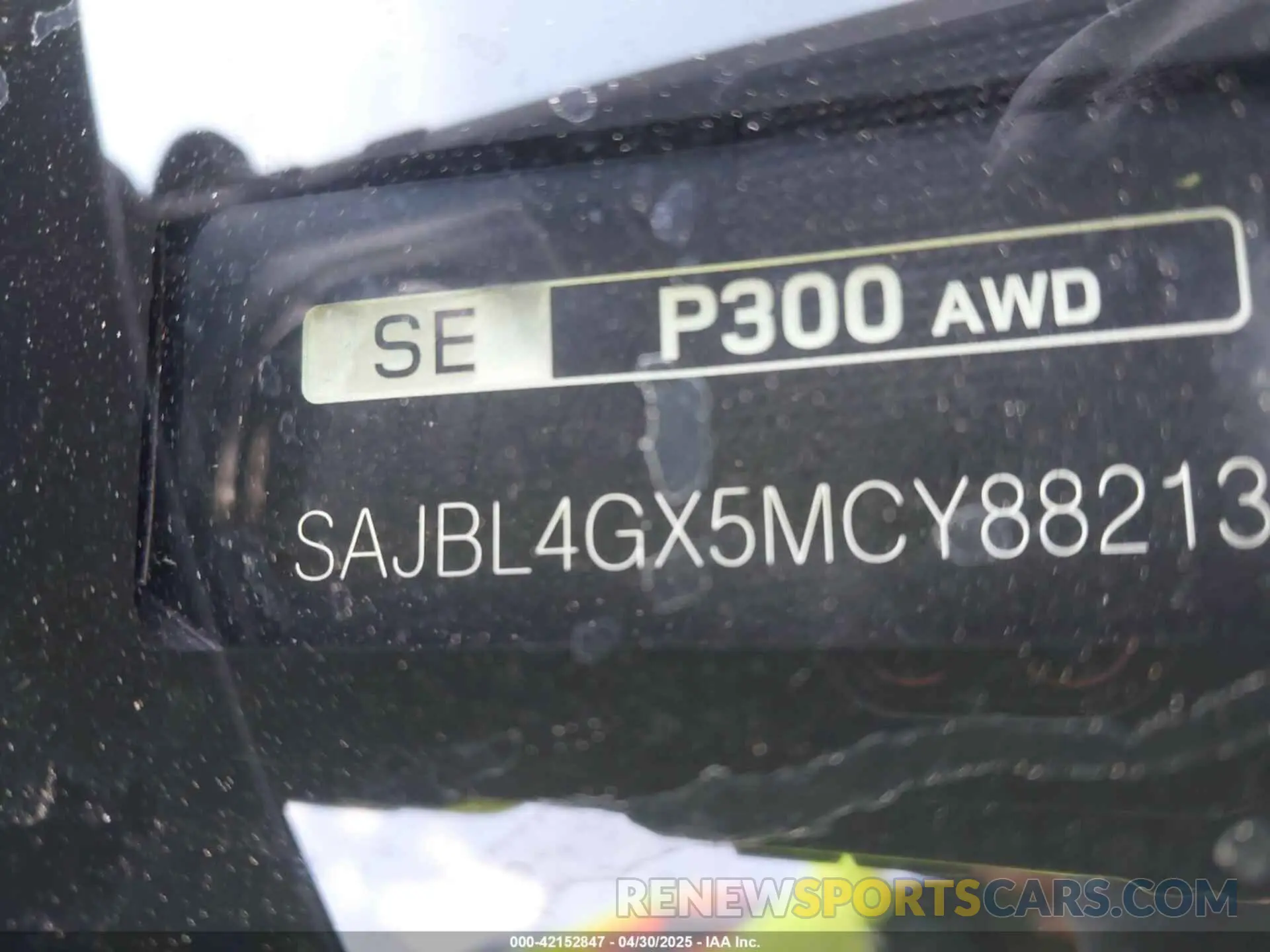 9 Photograph of a damaged car SAJBL4GX5MCY88213 JAGUAR XF 2021