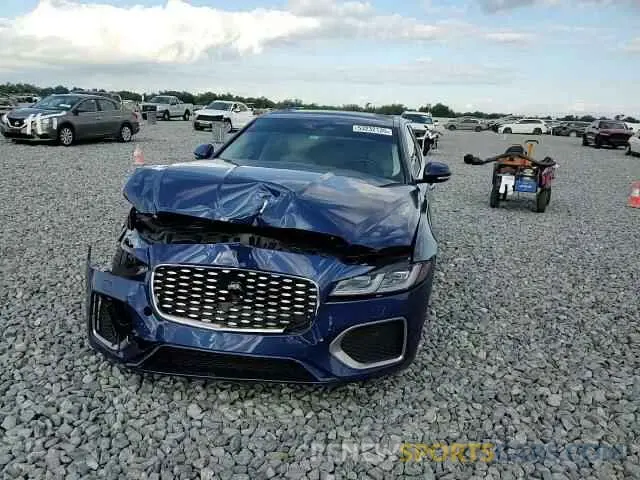 10 Фотография поврежденного автомобиля SAJBG4FX3NCY91294 JAGUAR XF 2022