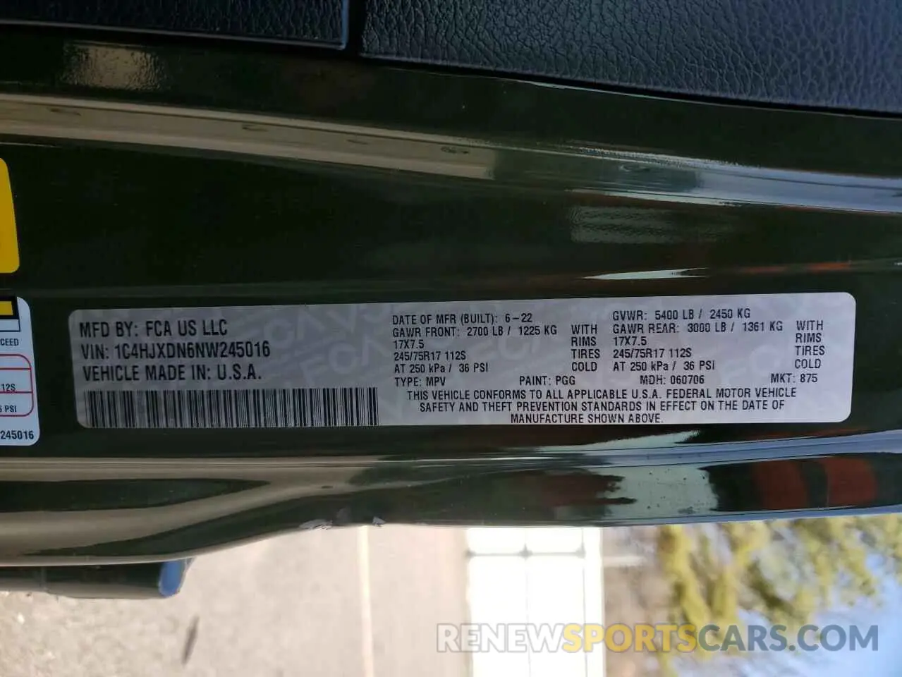 14 Фотография поврежденного автомобиля 1C4HJXDN6NW245016 JEEP All Models 2022