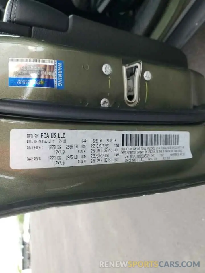 14 Photograph of a damaged car 1C4PJLCB9KD145320 JEEP ALL OTHER 2019