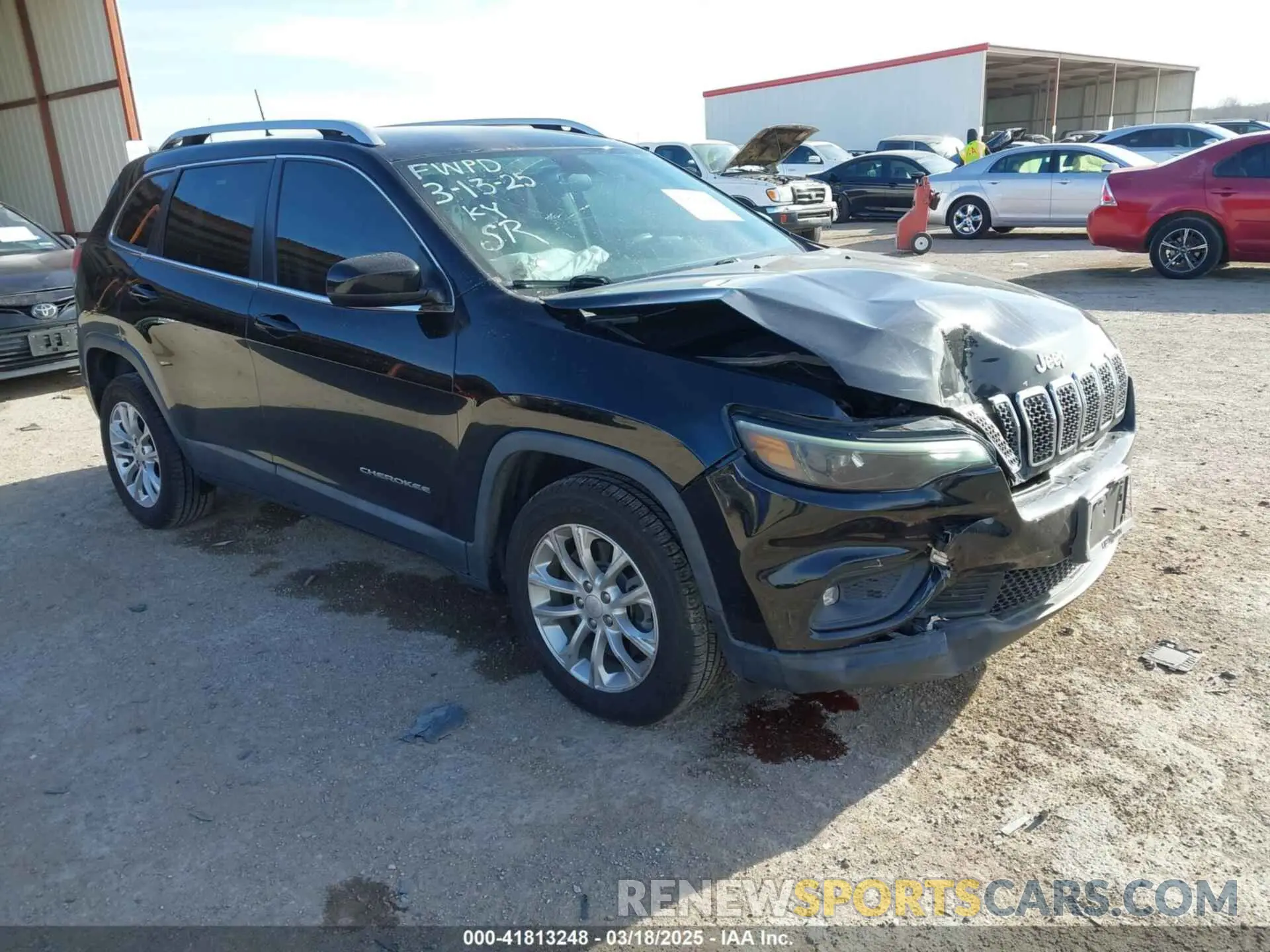 1 Photograph of a damaged car 1C4PJLCB7KD331955 JEEP CHEROKEE 2019