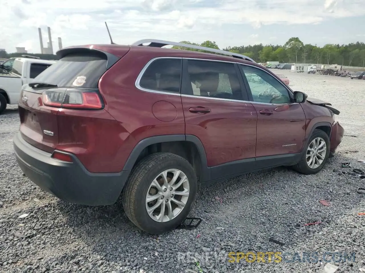 3 Photograph of a damaged car 1C4PJLCBXKD406180 JEEP CHEROKEE 2019