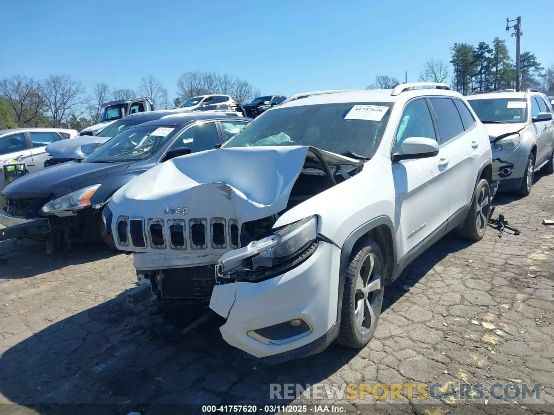 2 Photograph of a damaged car 1C4PJLDB1KD302241 JEEP CHEROKEE 2019