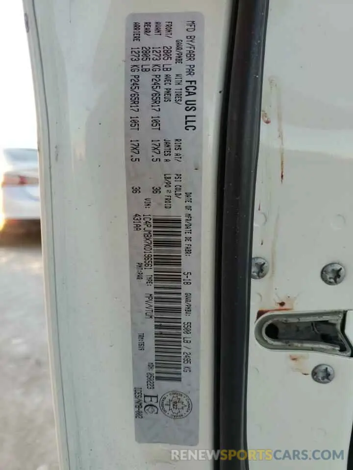 14 Фотография поврежденного автомобиля 1C4PJMBX7KD196561 JEEP CHEROKEE 2019