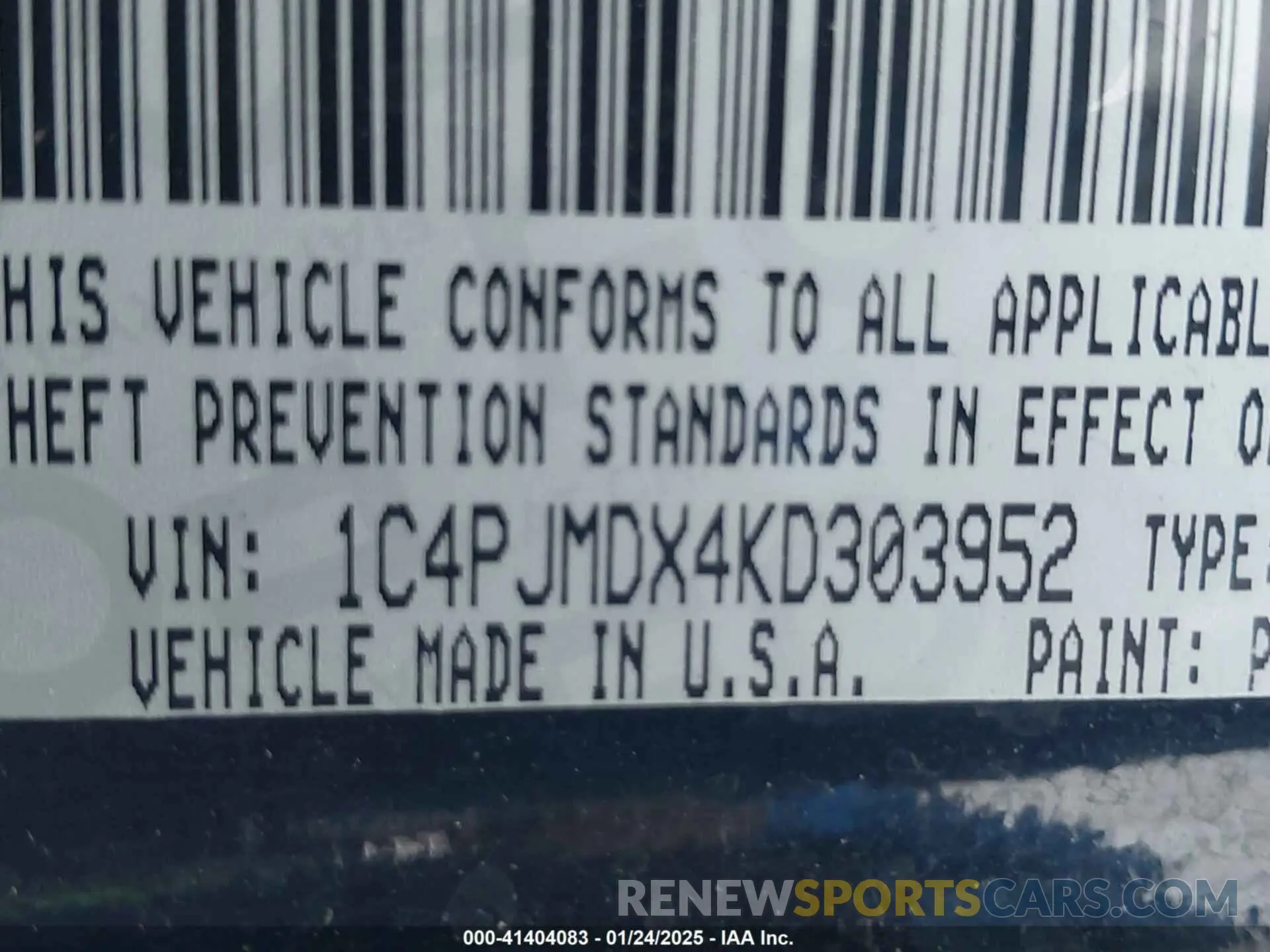 9 Photograph of a damaged car 1C4PJMDX4KD303952 JEEP CHEROKEE 2019