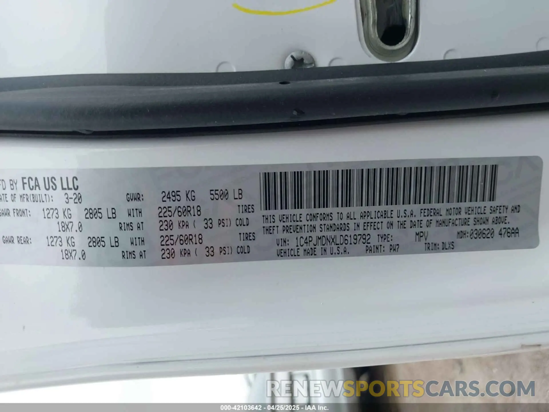 9 Фотография поврежденного автомобиля 1C4PJMDNXLD619792 JEEP CHEROKEE 2020
