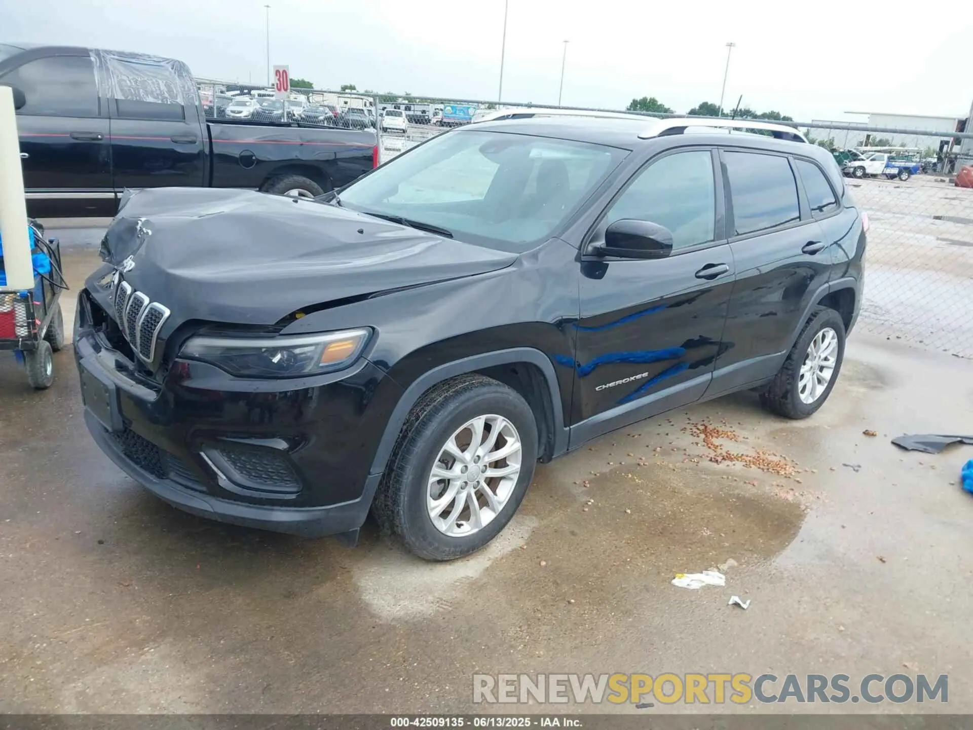 2 Photograph of a damaged car 1C4PJLCB3MD155750 JEEP CHEROKEE 2021