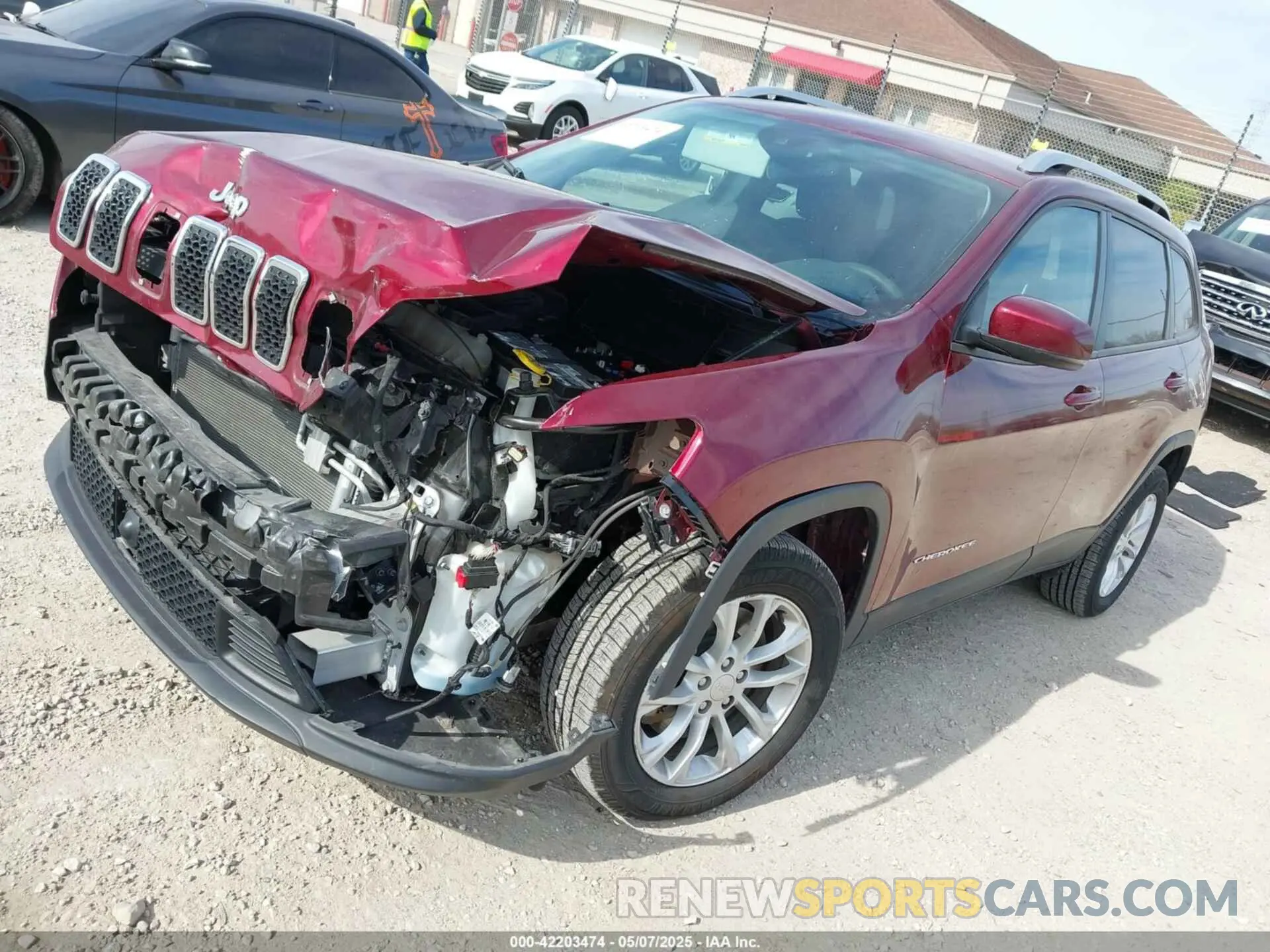 2 Photograph of a damaged car 1C4PJLCB7MD150373 JEEP CHEROKEE 2021