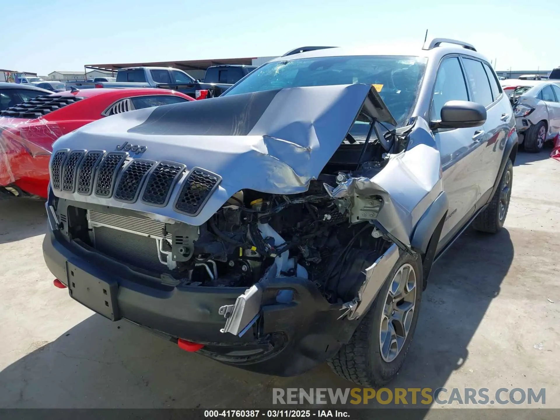 2 Photograph of a damaged car 1C4PJMBX0MD231122 JEEP CHEROKEE 2021