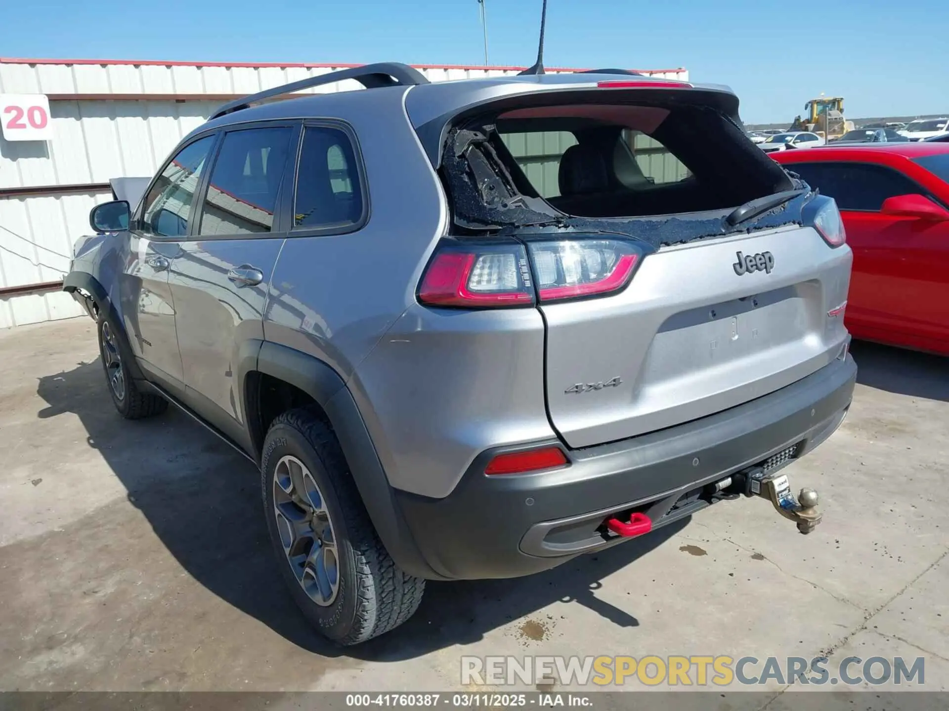 3 Photograph of a damaged car 1C4PJMBX0MD231122 JEEP CHEROKEE 2021
