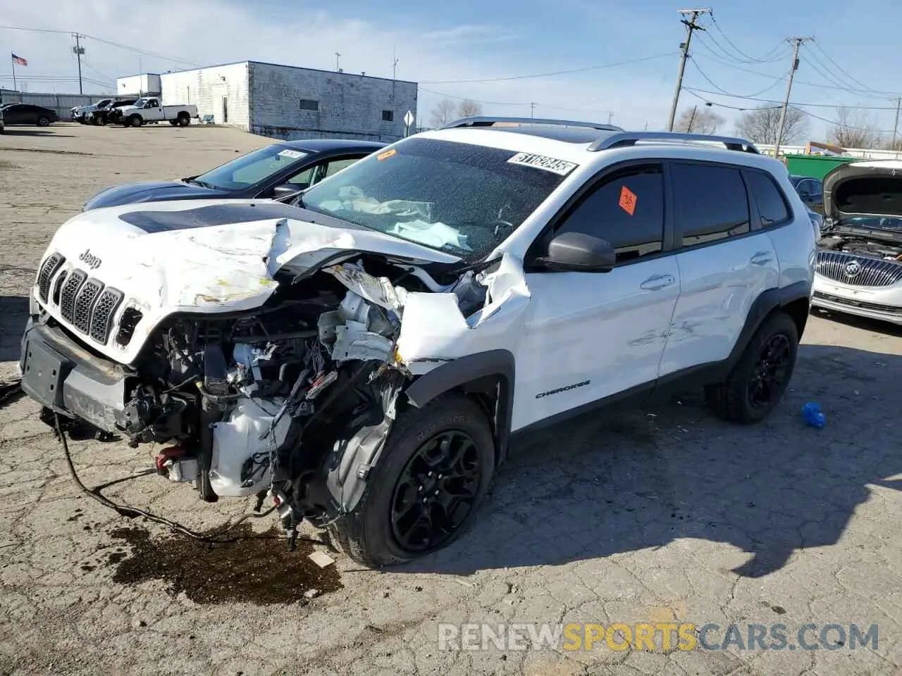 1 Photograph of a damaged car 1C4PJMBX9MD126871 JEEP CHEROKEE 2021