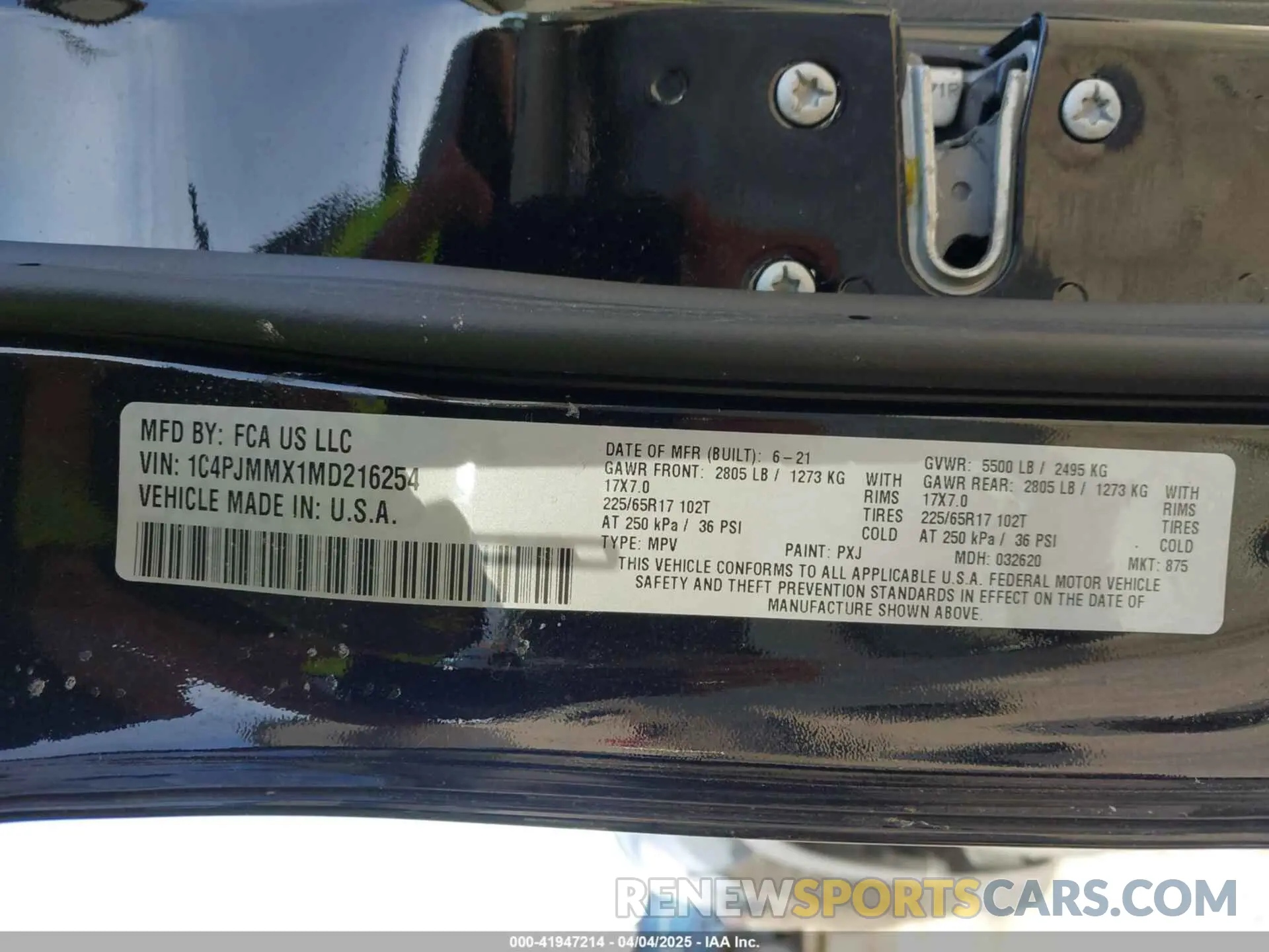 9 Photograph of a damaged car 1C4PJMMX1MD216254 JEEP CHEROKEE 2021