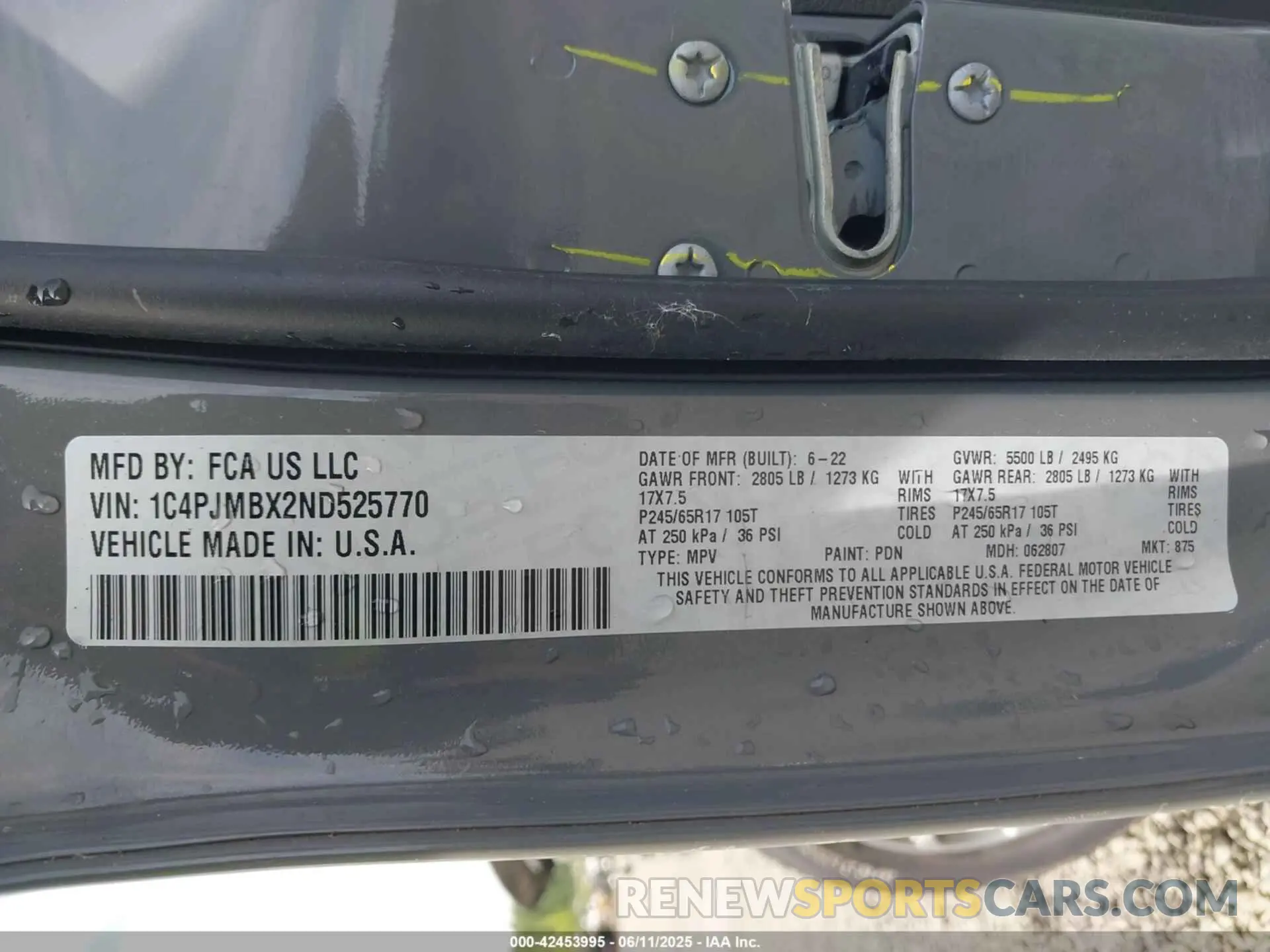 9 Фотография поврежденного автомобиля 1C4PJMBX2ND525770 JEEP CHEROKEE 2022