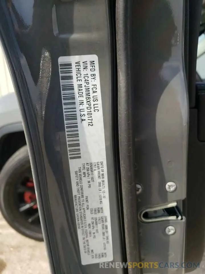 13 Фотография поврежденного автомобиля 1C4PJMMBXPD101712 JEEP CHEROKEE A 2023