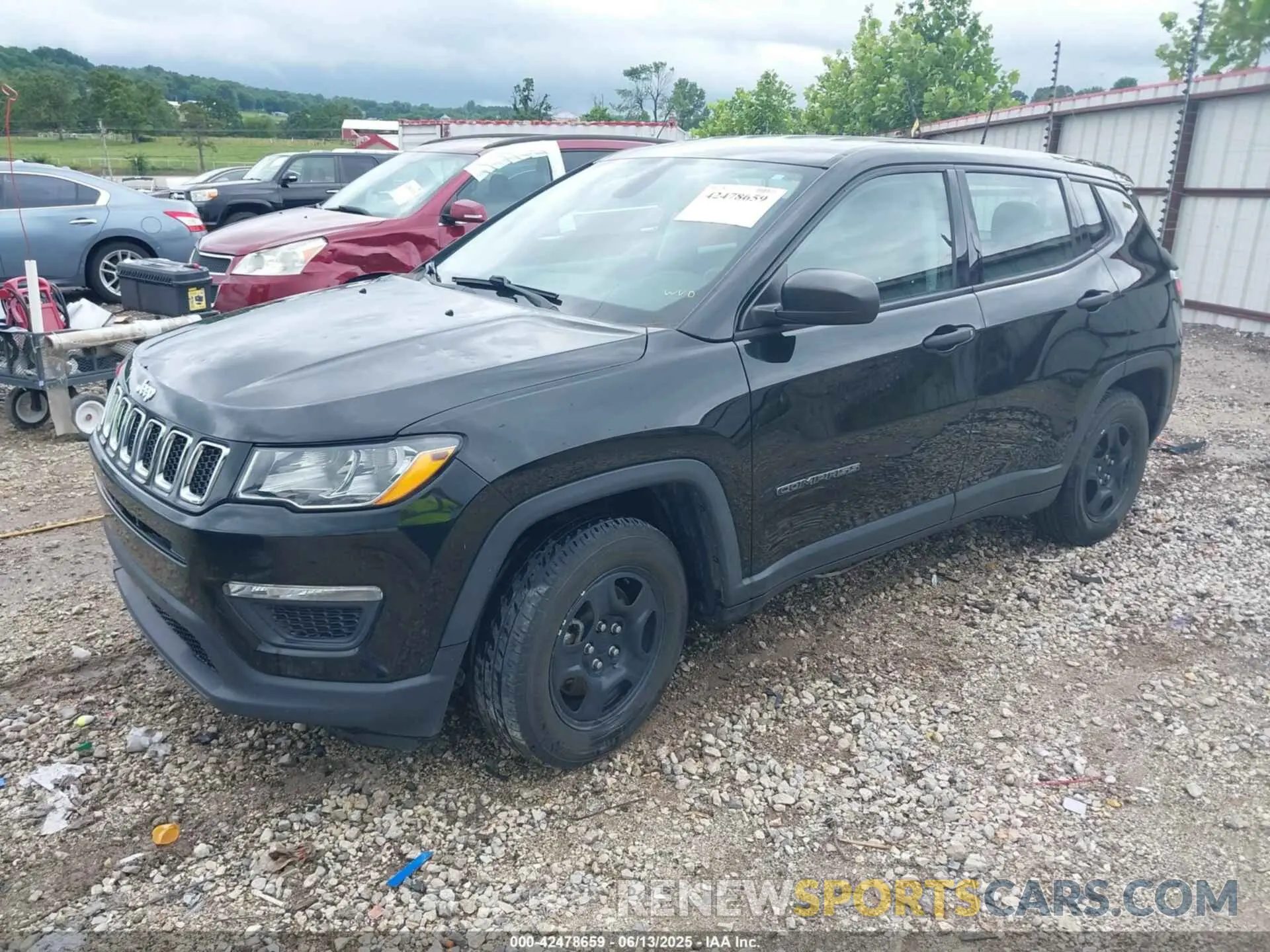 2 Photograph of a damaged car 3C4NJCAB0KT624004 JEEP COMPASS 2019