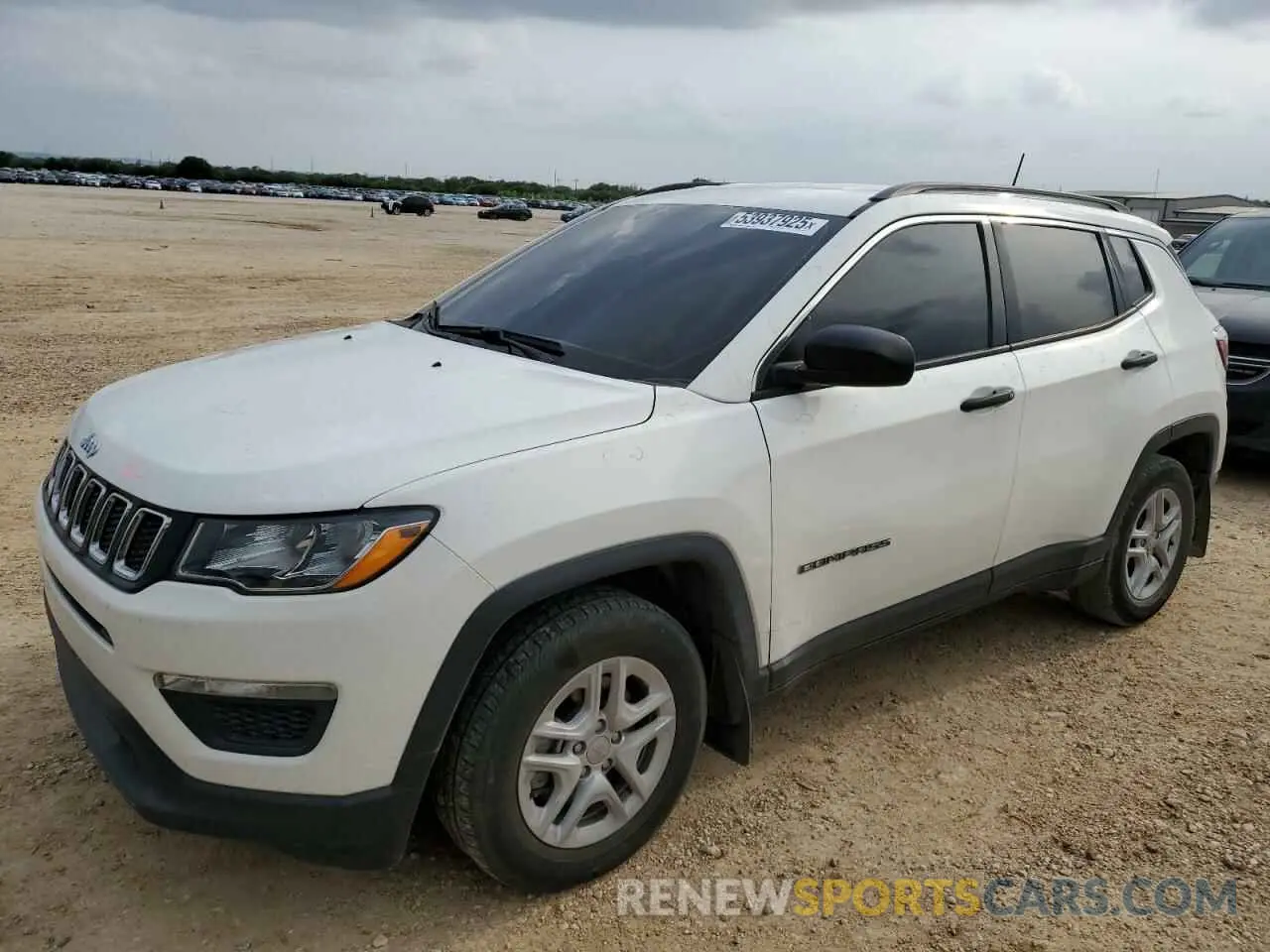 1 Photograph of a damaged car 3C4NJCAB1KT715444 JEEP COMPASS 2019