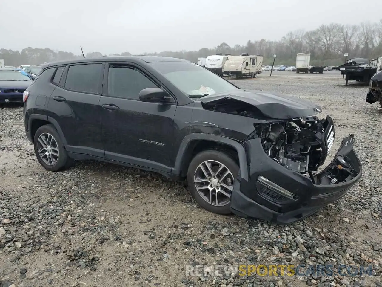 4 Photograph of a damaged car 3C4NJCAB1KT850956 JEEP COMPASS 2019