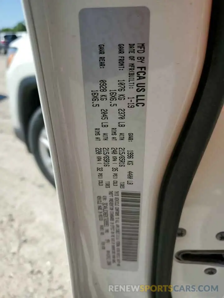 12 Фотография поврежденного автомобиля 3C4NJCAB2KT699951 JEEP COMPASS 2019