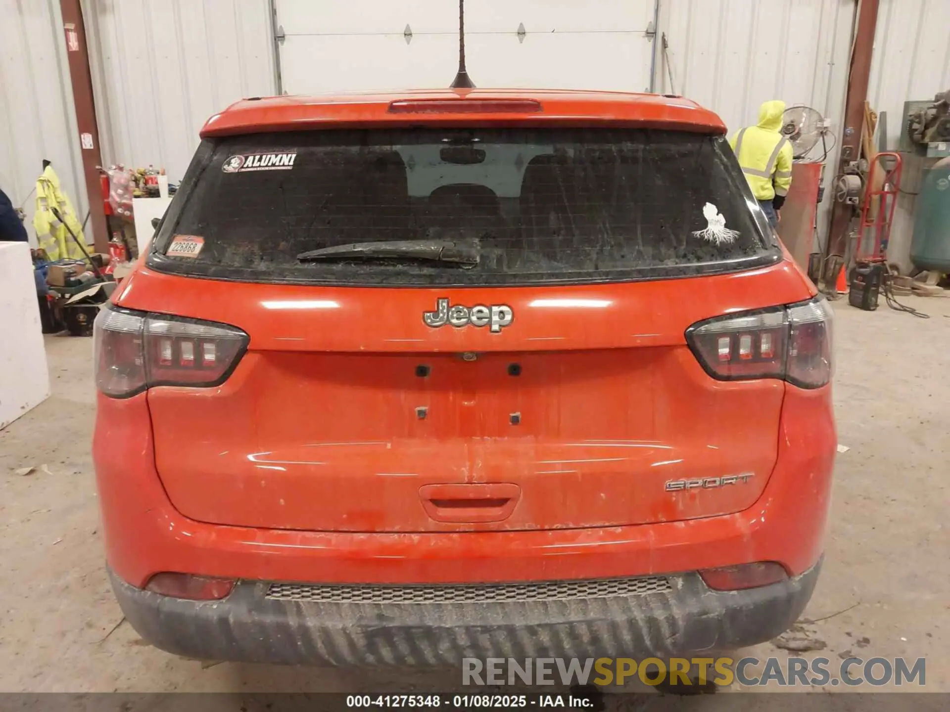 16 Photograph of a damaged car 3C4NJCAB3KT851008 JEEP COMPASS 2019
