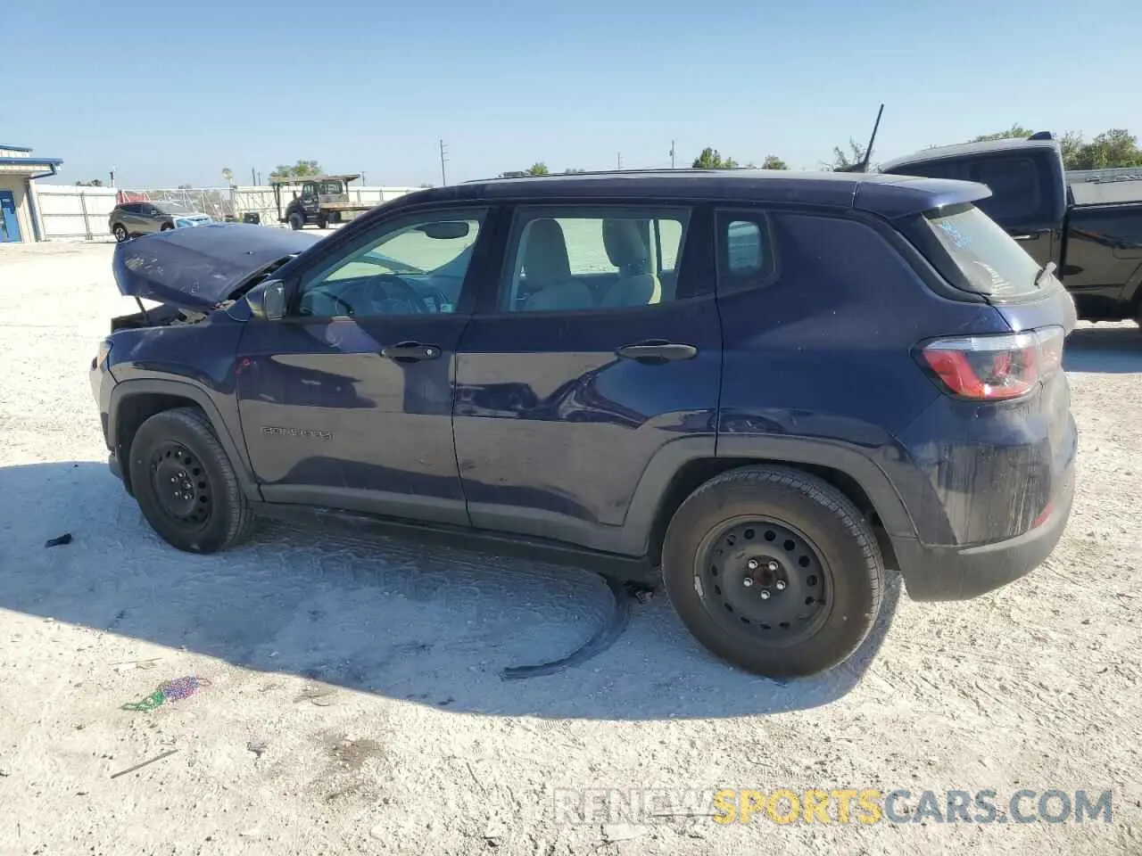 2 Photograph of a damaged car 3C4NJCAB5KT844352 JEEP COMPASS 2019