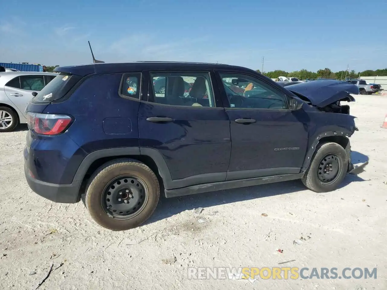3 Photograph of a damaged car 3C4NJCAB5KT844352 JEEP COMPASS 2019