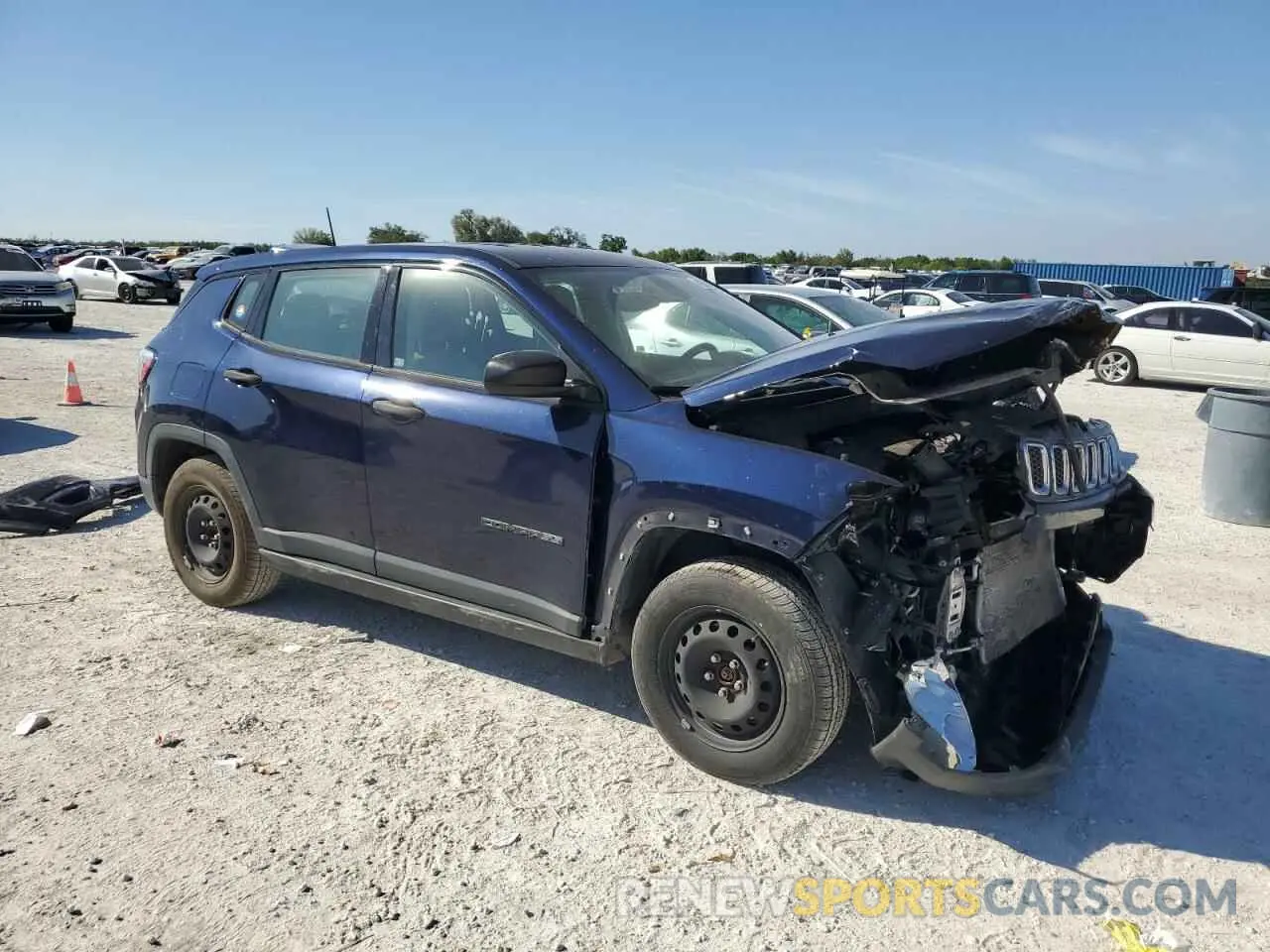 4 Photograph of a damaged car 3C4NJCAB5KT844352 JEEP COMPASS 2019