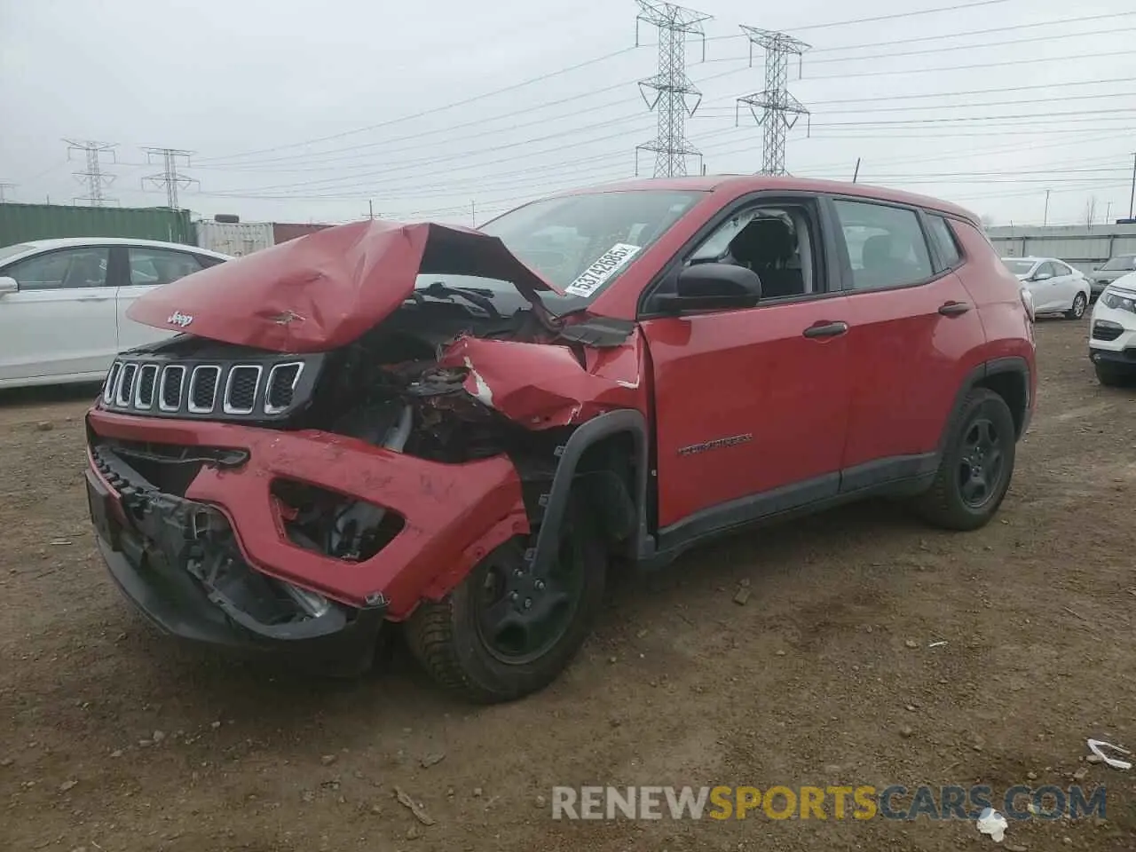 1 Фотография поврежденного автомобиля 3C4NJCABXKT715569 JEEP COMPASS 2019