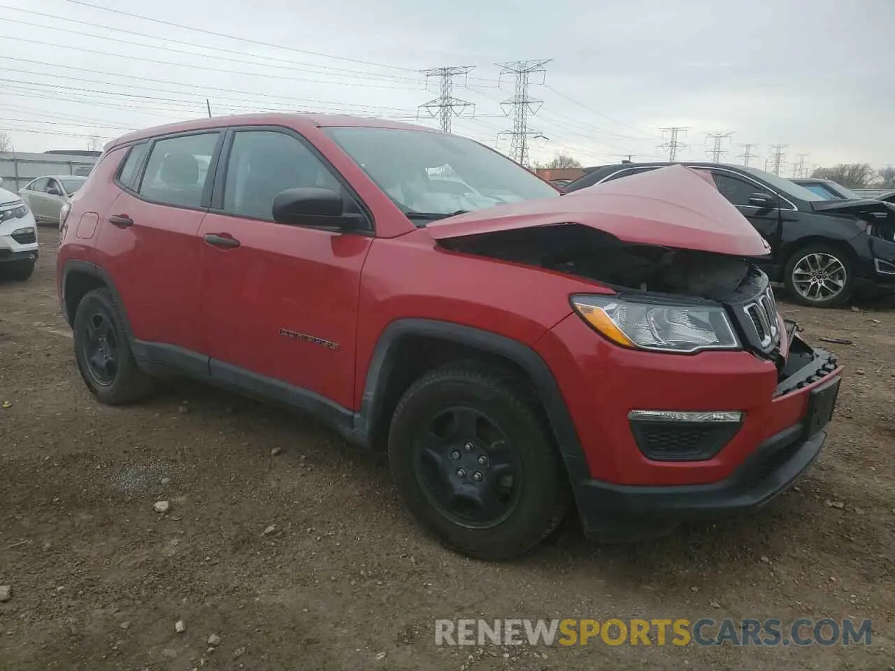 4 Фотография поврежденного автомобиля 3C4NJCABXKT715569 JEEP COMPASS 2019