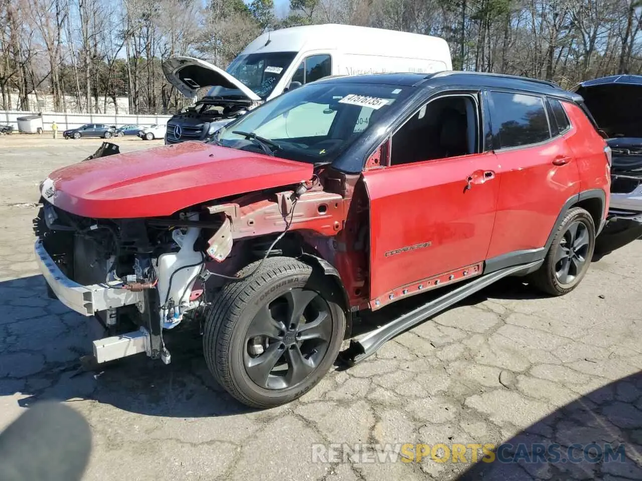 1 Photograph of a damaged car 3C4NJCBB0KT809166 JEEP COMPASS 2019