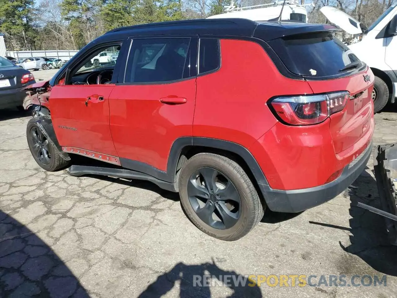 2 Photograph of a damaged car 3C4NJCBB0KT809166 JEEP COMPASS 2019