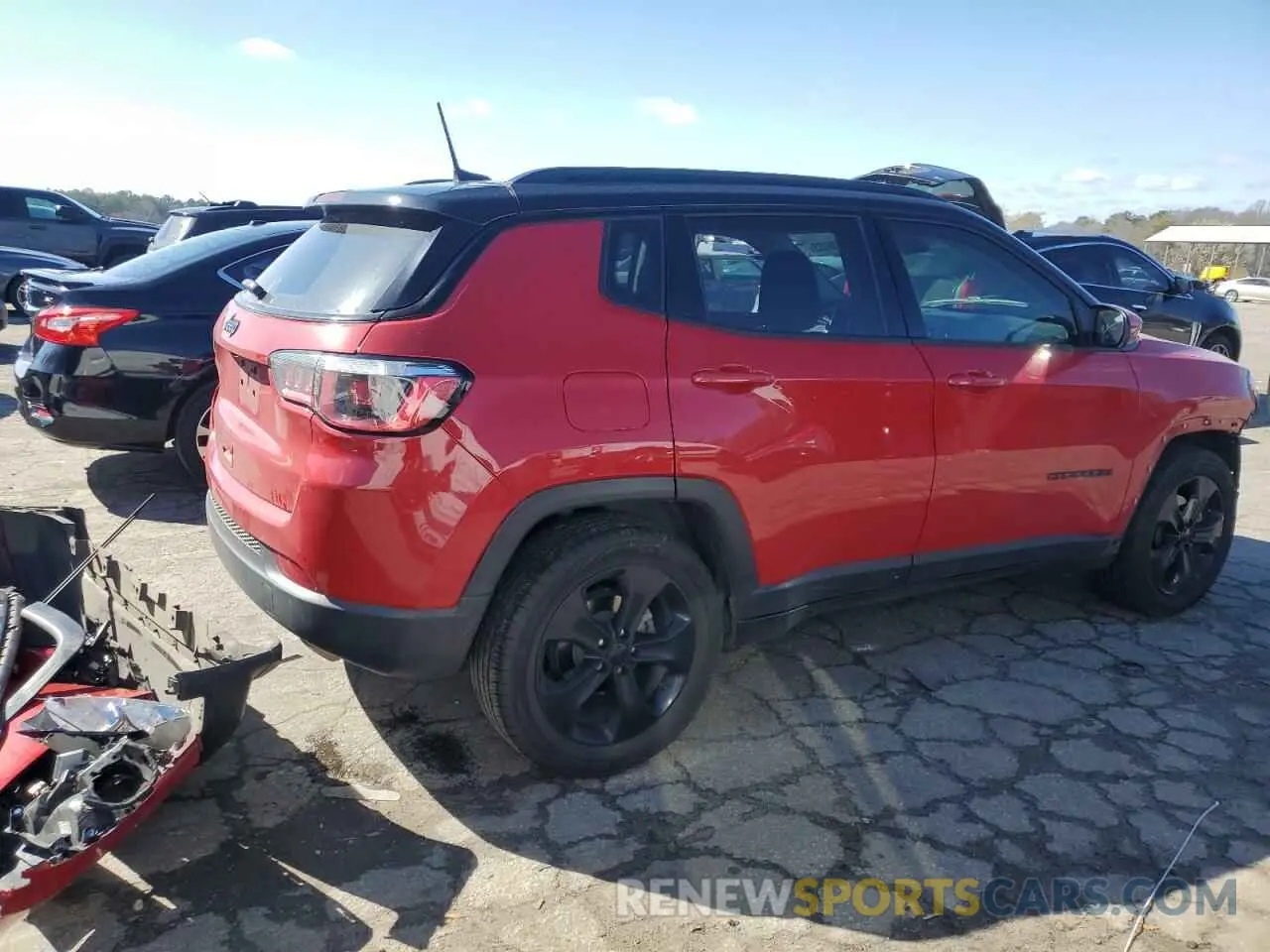 3 Photograph of a damaged car 3C4NJCBB0KT809166 JEEP COMPASS 2019