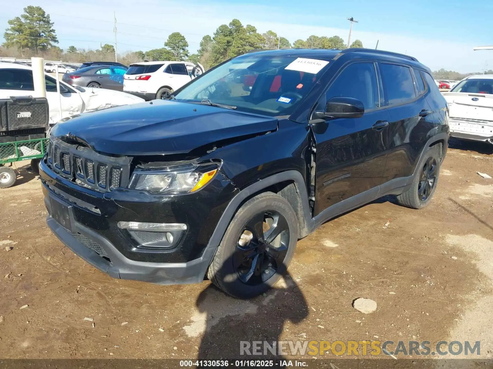 2 Photograph of a damaged car 3C4NJCBB1KT612989 JEEP COMPASS 2019